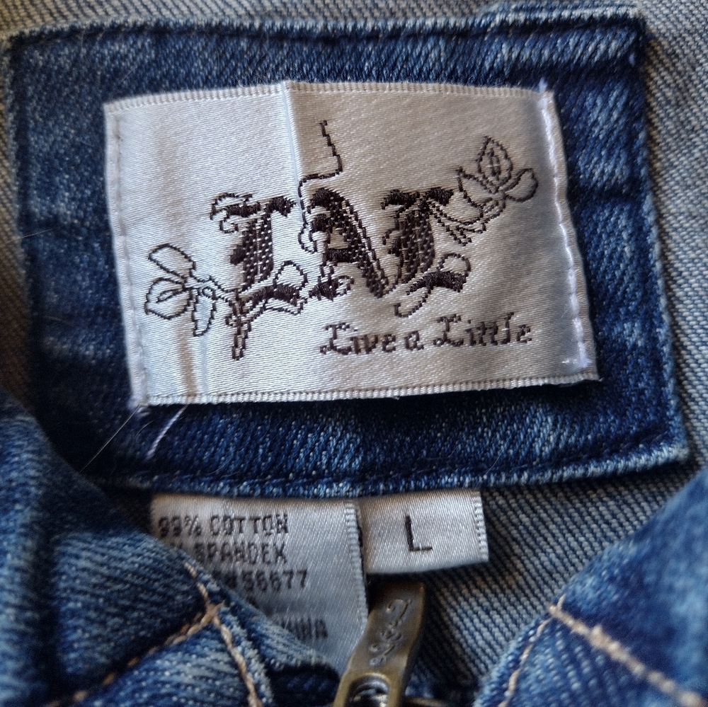 Nwt Large denim jean fitted jacket - Picture 4 of 4